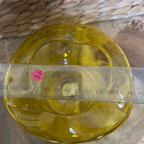 Yellow Vtg Bubble Bowl - Picture 7 of 8